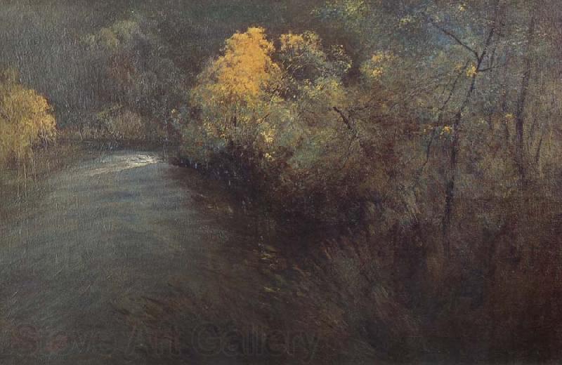 Penleigh boyd Wattle on the Yarra Norge oil painting art